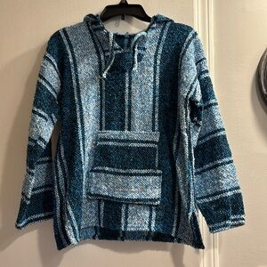 Genuine Mexican Baja Hoodie Sweater Pullover from Mexico (Size S/M)